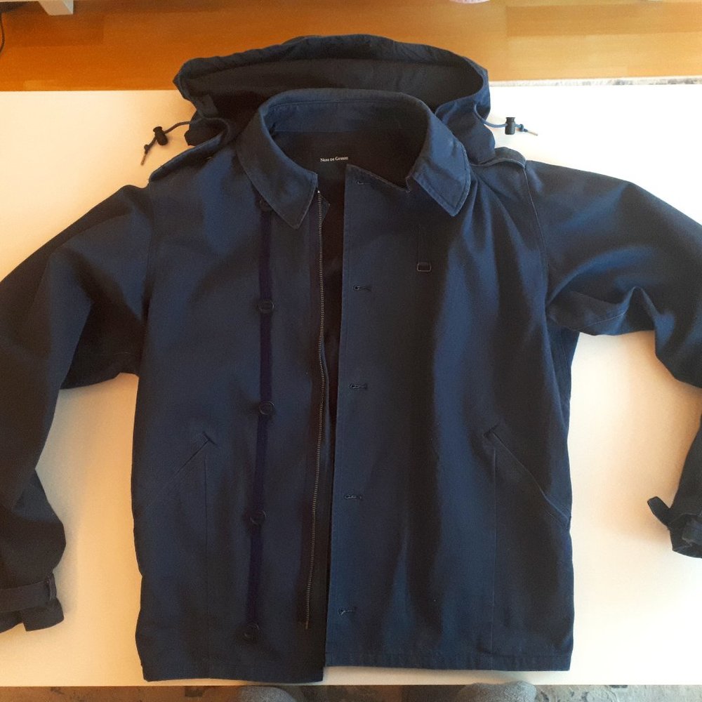 Nom De Guerre 2007-2010 Hooded Fisherman Twill Parka Jacket Dark Navy Medium
